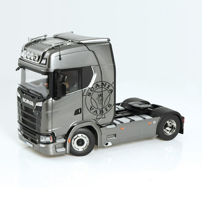 Scania V8 730S 4x2  grey with Vabis logo トレーラー / NZG 1/18 建設機械模型 工事車両