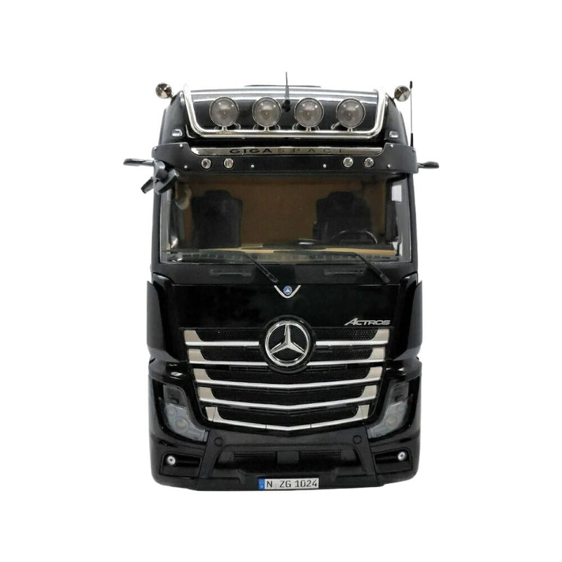 ギャラリービューアに画像をロードする, Mercedes Benz Actros black トラック / NZG 1/18 建設機械模型 工事車両
