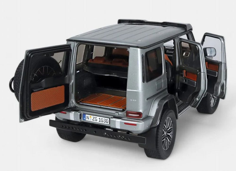 ギャラリービューアに画像をロードする, MERCEDES BENZ - G-CLASS 4x4? 2022 - PLATINUM SILVER MET/NZG 1/12ミニカー 61台限定
