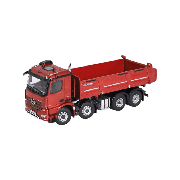 Mercedes Benz Arocs 8x4 Meiller tipper red ダンプ / NZG 1/50 建設機械模型 工事車両