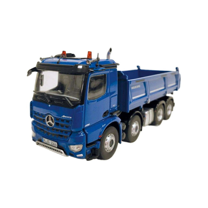 Mercedes Benz Arocs 8x4 Meiller tipper blue ダンプ / NZG 1/50 建設機械模型 工事車両