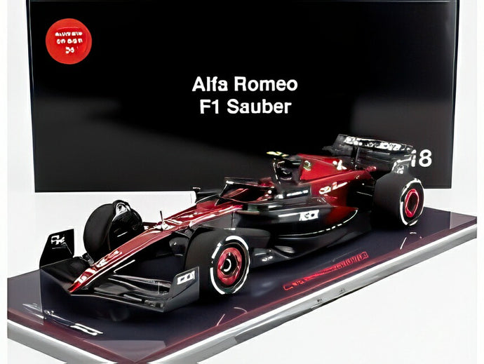 ALFA ROMEO F1 C43 TEAM STAKE #24 オーストラリアGP 2023 周冠宇 ショーケース付き ブラック/レッド/ NZG 1/18 ミニカー