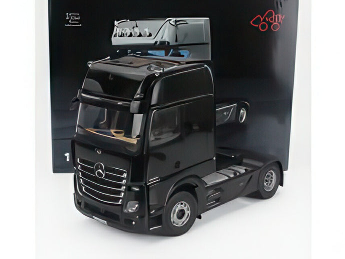 MERCEDES BENZ ACTROS L 1863 ギガスペース 4x2 トラクタートラック 2軸 2023 ブラック/ NZG 1/18  ミニカー
