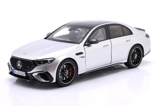 Mercedes Benzメルセデスベンツ AMG E 53 Hybrid 4Matic+ W214 2024 ハイテクシルバー / NZG 1/18 ミニカー