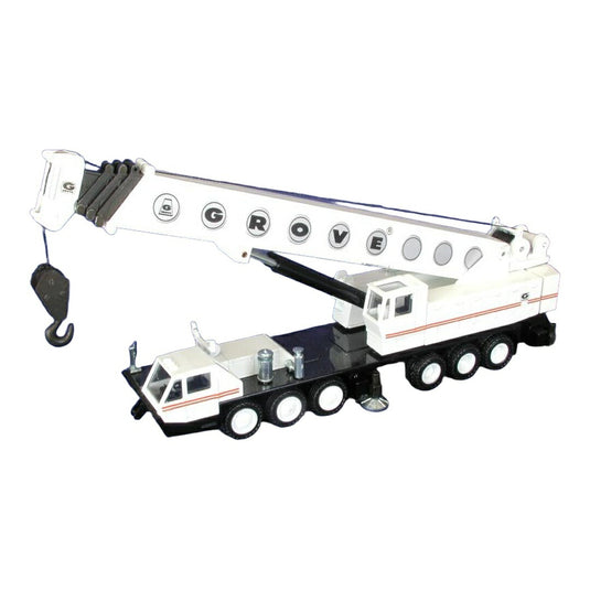 グローブ Grove TM1500 モバイルクレーン ホワイト / NZG 1/50 ミニカー 建設機械模型 工事車両