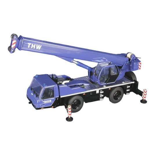 テレックス Terex AC35 モバイルクレーン THWブルー / NZG 1/50 ミニカー 建設機械模型 工事車両