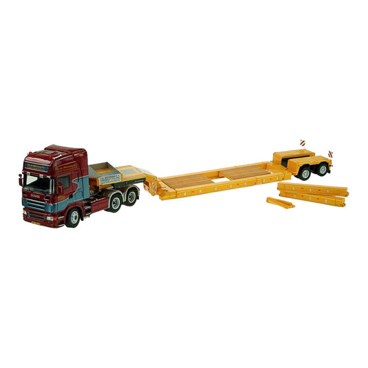 スカニア Scania Nooteboom 低床トレーラー WETERING仕様 / NZG 1/50 ミニカー トラック模型