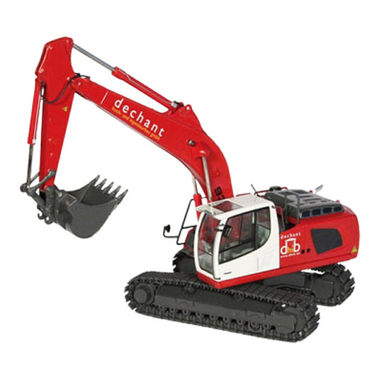 リープヘル Liebherr R936 クローラーショベル DECHANT レッド仕様 / NZG 1/50 ミニカー 建設機械模型 工事車両