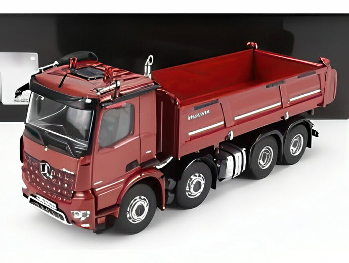 MERCEDES BENZ AROCS 4151 8x4 MEILLER KIPPER 4軸ダンプトラック 2019 レッドメタリック/ NZG 1/50 ミニカー