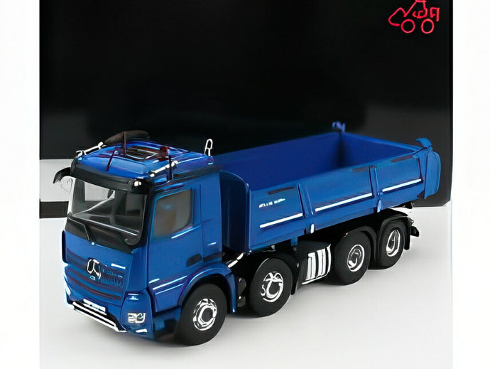 MERCEDES BENZ AROCS 4151 8x4 MEILLER KIPPER 4軸ダンプトラック 2019 ブルー/ NZG 1/50 ミニカー