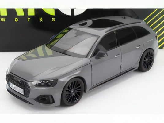 AUDI - A4 RS4 AVANT SW STATION WAGON 2020 - NARDO GREY/NZG 1/18ミニカー KENG FAIモデル