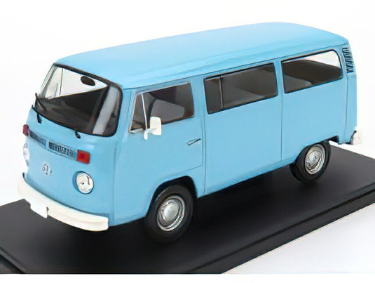 VOLKSWAGEN - T2 COMBI MINIBUS 1976 - LIGHT BLUE/EDICOLA 1/24ミニカー
