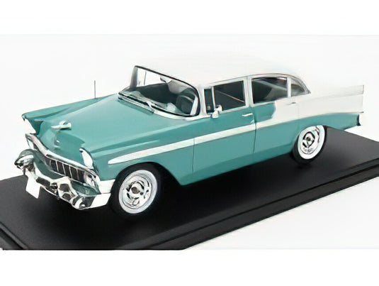 CHEVROLET - BEL AIR 1955 - LIGHT GREEN WHITE/EDICOLA 1/24ミニカー