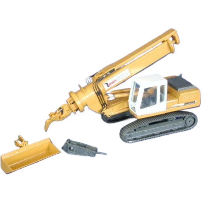 Liebherr R924 HDSL + Leonard K8000 ロータリーブーム / CONRAD 1/50 建設機械模型 工事車両