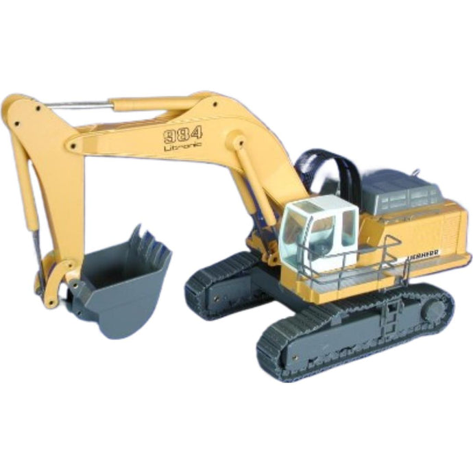 Liebherr 984C ショベル イエロー メタルキャタピラ / CONRAD 1/50 建設機械模型 工事車両