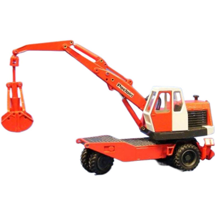 Poclain TY45 ホイール式 クラムシェル ホワイトキャブ / CONRAD 1/50 建設機械模型 工事車両