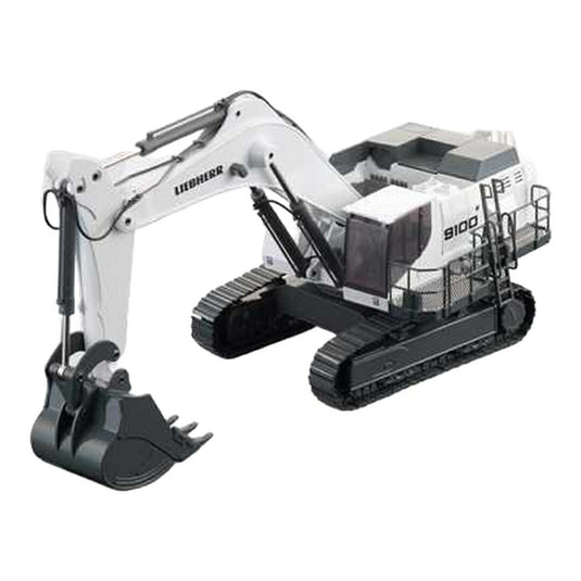 リープヘル Liebherr R9100 油圧ショベル ホワイト / CONRAD 1/50 ミニカー 建設機械模型 工事車両