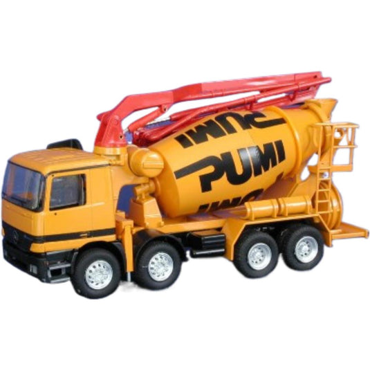 MB Actros Putzmeister コンクリートポンプ/ミキサー met.bar / CONRAD 1/50 建設機械模型 工事車両