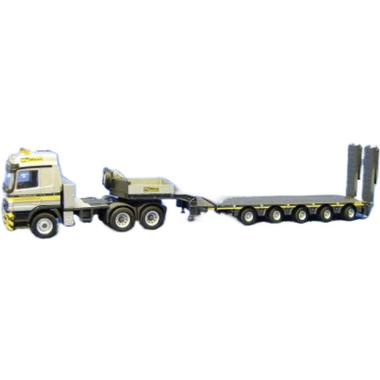 MB Actros + DOLL ローボーイ 5軸 / CONRAD 1/50 建設機械模型 工事車両