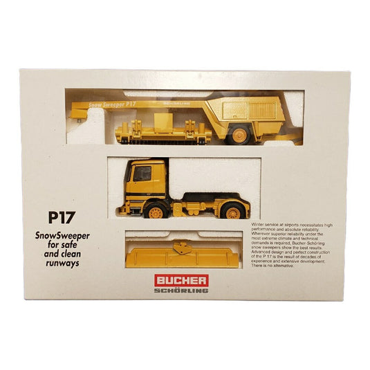 メルセデス・ベンツ アクトロス ブッハー・ショルリング 空港用スイーパー P17 / CONRAD 1/50 ミニカー トラック模型