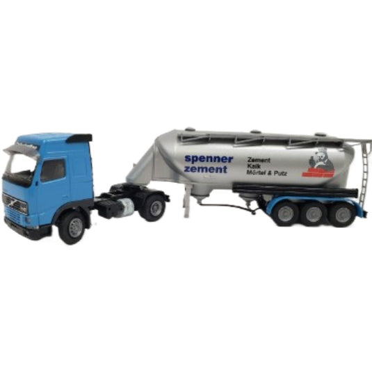 Volvo FH12 セミ Spitzer バルクセメントタンカー SPENNER ZEMENT / CONRAD 1/50 建設機械模型 工事車両