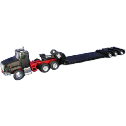 IH 5600 + Talbert ローボーイ ブラック/レッドフレーム / CONRAD 1/50 建設機械模型 工事車両