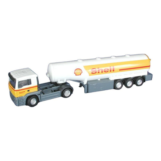 MAN 2軸トラクター 3軸WILLIGタンクローリー Shell仕様 / Conrad 1/50 ミニカー トラック模型