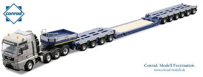 MAN Goldhoefer ベッセル ビーム ローベッド MAXIKRAFT / CONRAD 1/50 建設機械模型 工事車両