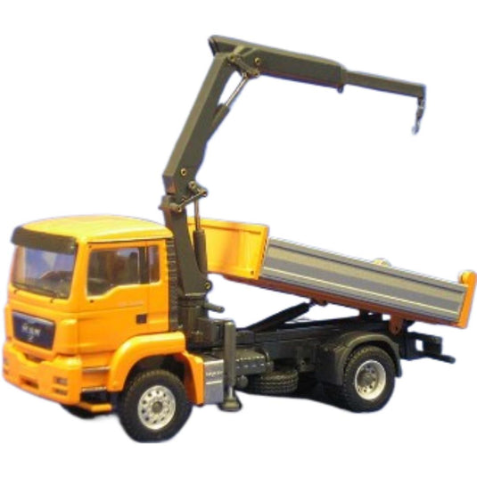 MAN TGS ダンプ ナックルクレーン付き / CONRAD 1/50 建設機械模型 工事車両