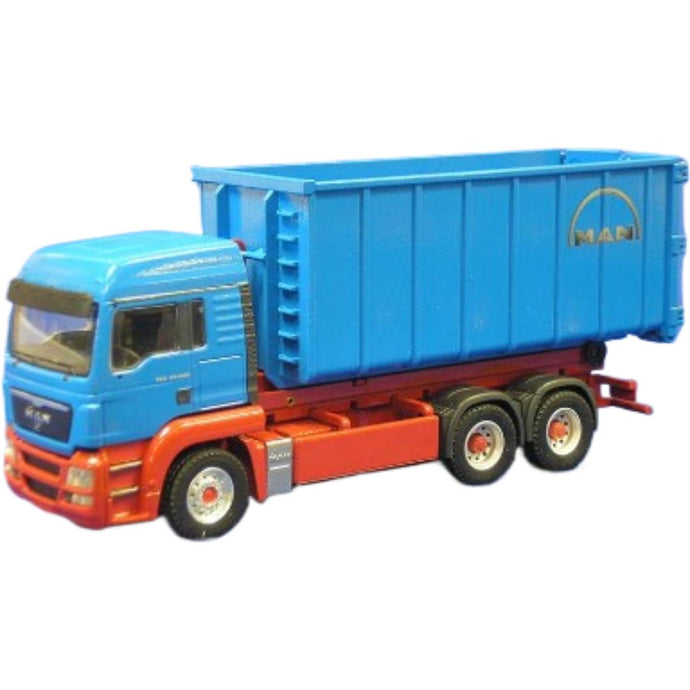 MAN TGS LX ロールオフボックス / CONRAD 1/50 建設機械模型 工事車両