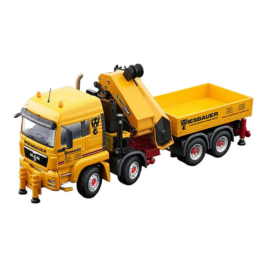 MAN パルフィンガー ローディングクレーン WIESBAUER トラック模型 / Conrad 1/50 ミニカー トラック模型