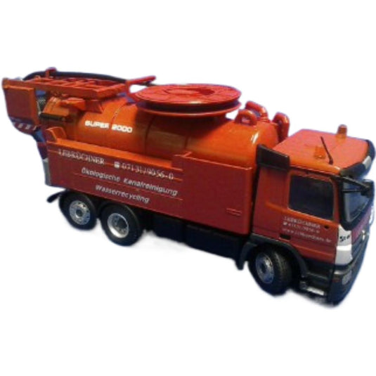 MB Actros 吸引車 バキュームタンカー LEBKUCHNER / CONRAD 1/50 建設機械模型 工事車両