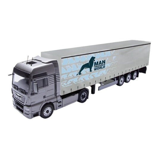 MAN TGX XXL 3軸ボックストレーラー MAN Trucks / CONRAD 1/50 ミニカー トラック模型
