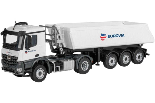 Conrad Eurovia Mercedes Benz Arocs Schmitz トラック / Conrad 1/50 建設機械模型 工事車両