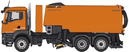 【予約】2025年4-6月以降発売予定 Kommunal Bucher MaxPowa V120 sweeper / CONRAD 1/50 建設機械模型 工事車両