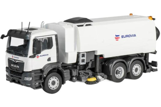 Eurovia MAN TGS NN Bucherブッハー MaxPowa V120 Sweeper清掃車 トラック 模型 /Conrad 1/50