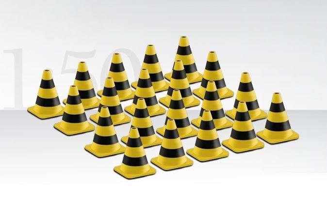 Traffic cone yellow/black /Conrad 1/50建設機械模型