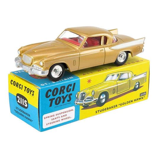 Studebakerスチュードベーカー Golden Hawk 1956 ゴールド / Corgi 1/43 ミニカー