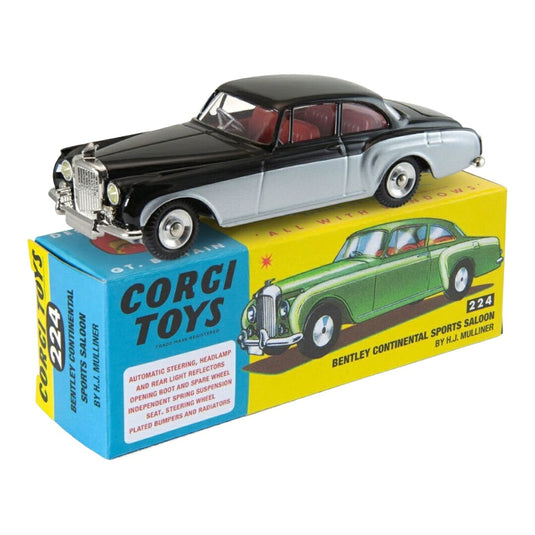 Bentleyベントレー Continental Continental Sports Saloon 1960 シルバー/ブラック / Corgi 1/43 ミニカー