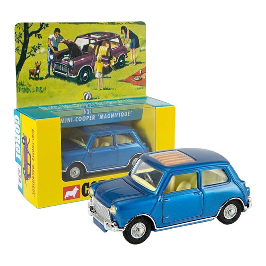 Morrisモリス Mini Cooperミニクーパー Magnifique 1968 メタリックブルー / Corgi 1/43 ミニカー