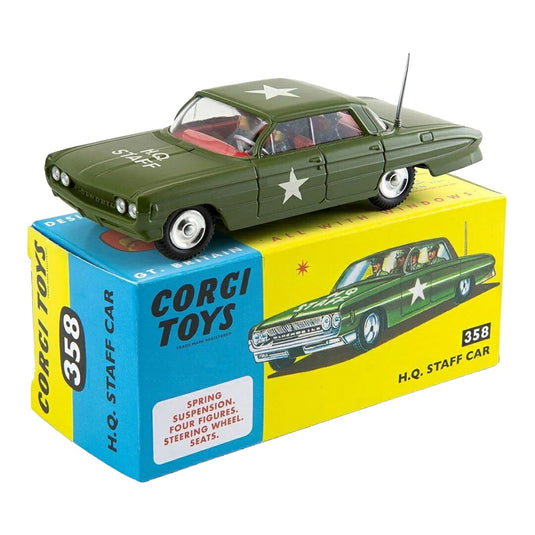 Oldsmobileオールズモビル H.Q. STAFF ミリタリーカー 1964 ミリタリーグリーン / Corgi 1/43 ミニカー ミリタリー模型