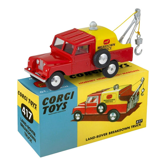 Land Roverランドローバー シリーズI 80 ピックアップ ブレイクダウントラック レッド/イエロー / Corgi 1/43 ミニカー トラック模型