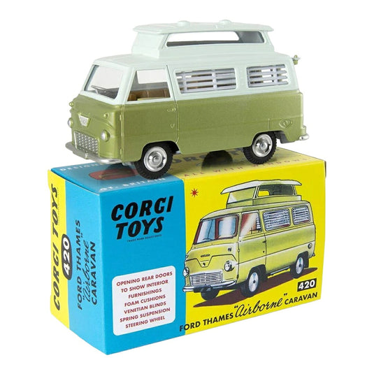 Fordフォード Thamesテームズ Airborneエアボーン キャンピングカー 1960 ライトグリーン/ホワイト / Corgi 1/43 ミニカー