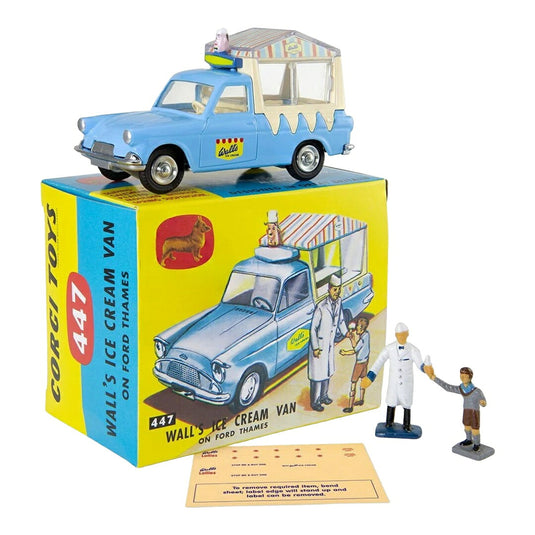 Fordフォード England Thames ウォールズ アイスクリームバン フィギュア付き 1960 ライトブルー ホワイト / Corgi 1/43 ミニカー
