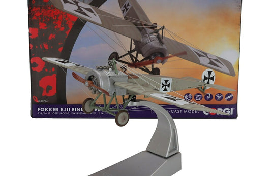 Fokkerフォッカー E.III EINDECKER ミリタリーグリーン Josef Jacobs搭乗機 / Corgi 1/48 ミニカー ミリタリー模型