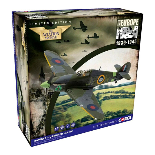 【予約】 Hawker Hurricane Mk.IIc ミリタリーグリーン F/O William W. McConnell / Corgi 1/72 ミニカー ミリタリー模型