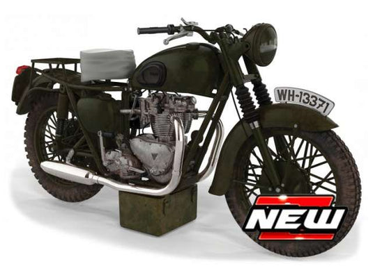 トライアンフ TR6 トロフィー ウェザード The Great Escape ブラック/ Corgi  1/12 ミニカー