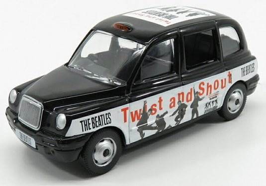 Austinオースチン ロンドンタクシー LTI TX4 2007 ザ ビートルズ TWIST AND SHOUT ブラックホワイト TV SERIES - SCALE APPROX / Corgi 1/36 ミニカー