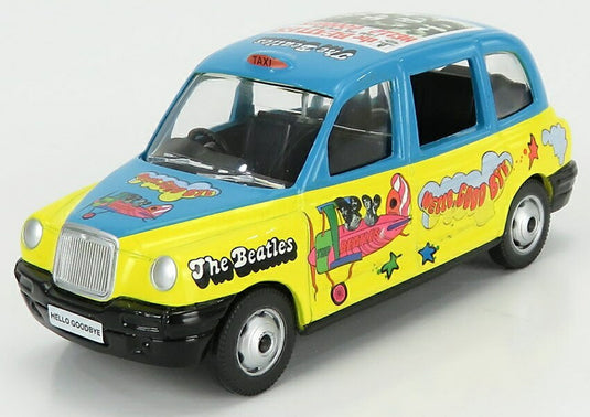 Austinオースチン ロンドンタクシー LTI TX4 2014 ザ ビートルズ イエローライトブルー TV SERIES / Corgi 1/36 ミニカー