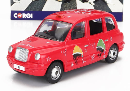 Austinオースチン ロンドンタクシー LTI TX4 2007 ザ ビートルズ クリスマス ダークピンク TV SERIES / Corgi 1/36 ミニカー